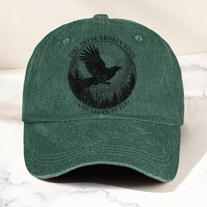 Broken Wings Mr Mister Take These Broken Wings Lyrics Denim Cap Retro Vintage Dad Cap Gift For Dad (With Box)