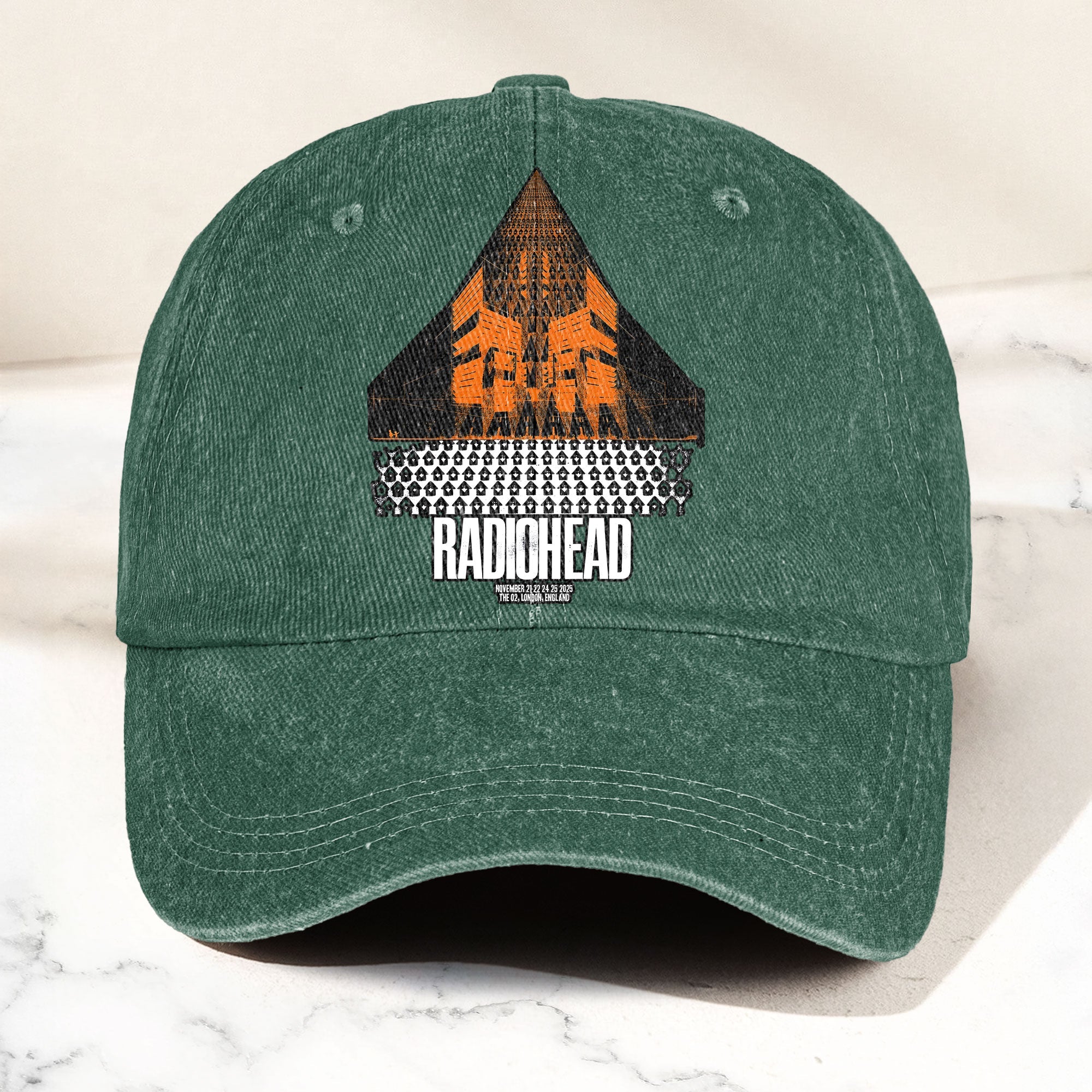 Radiohead Live in London Denim Cap Retro Radiohead Tribute Merch Dad Hat (With Box)