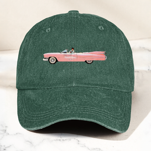 Elvis Presley The Pink Car Denim Cap Vintage Elvis Presley Merch Gift for Dad (With Box)