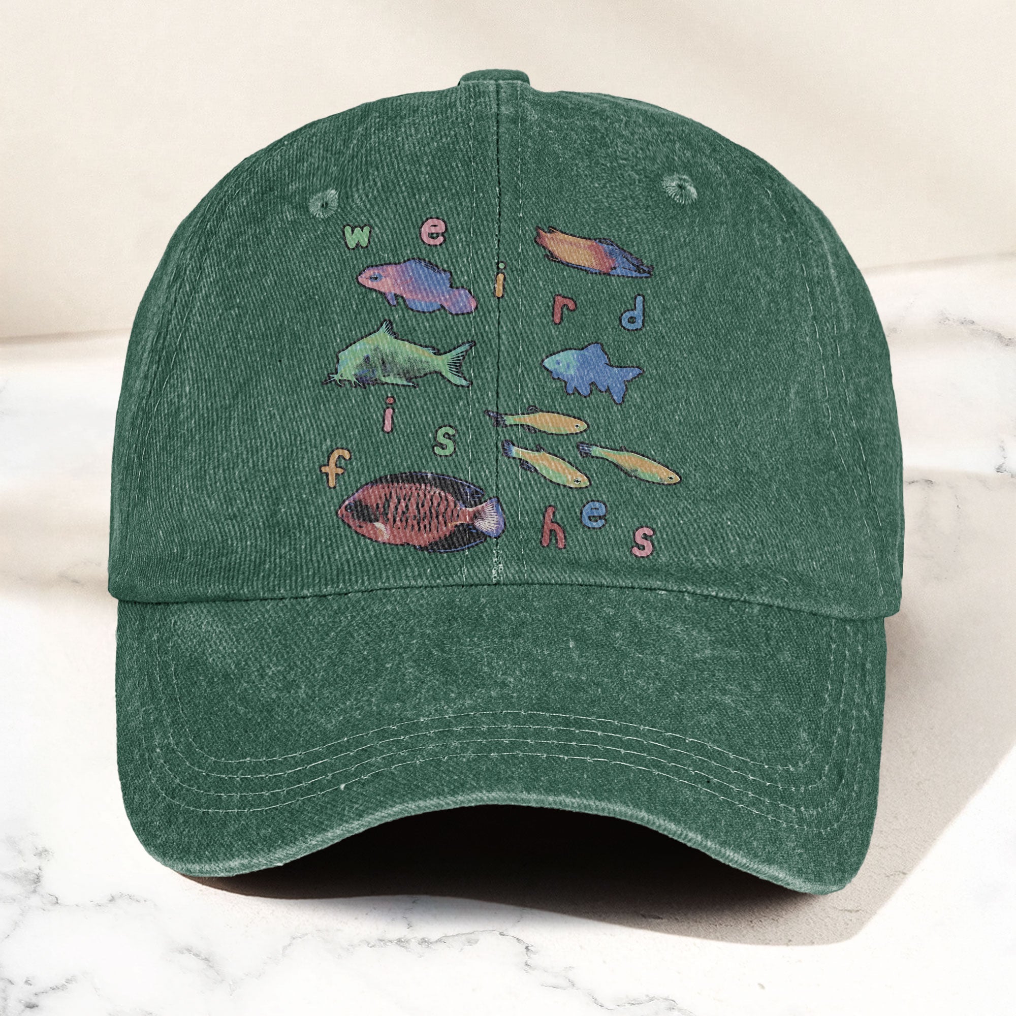 Radiohead Weird Fishes Denim Cap Radiohead Tribute Merch Dad Hat (With Box)