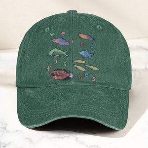 Radiohead Weird Fishes Denim Cap Radiohead Tribute Merch Dad Hat (With Box)