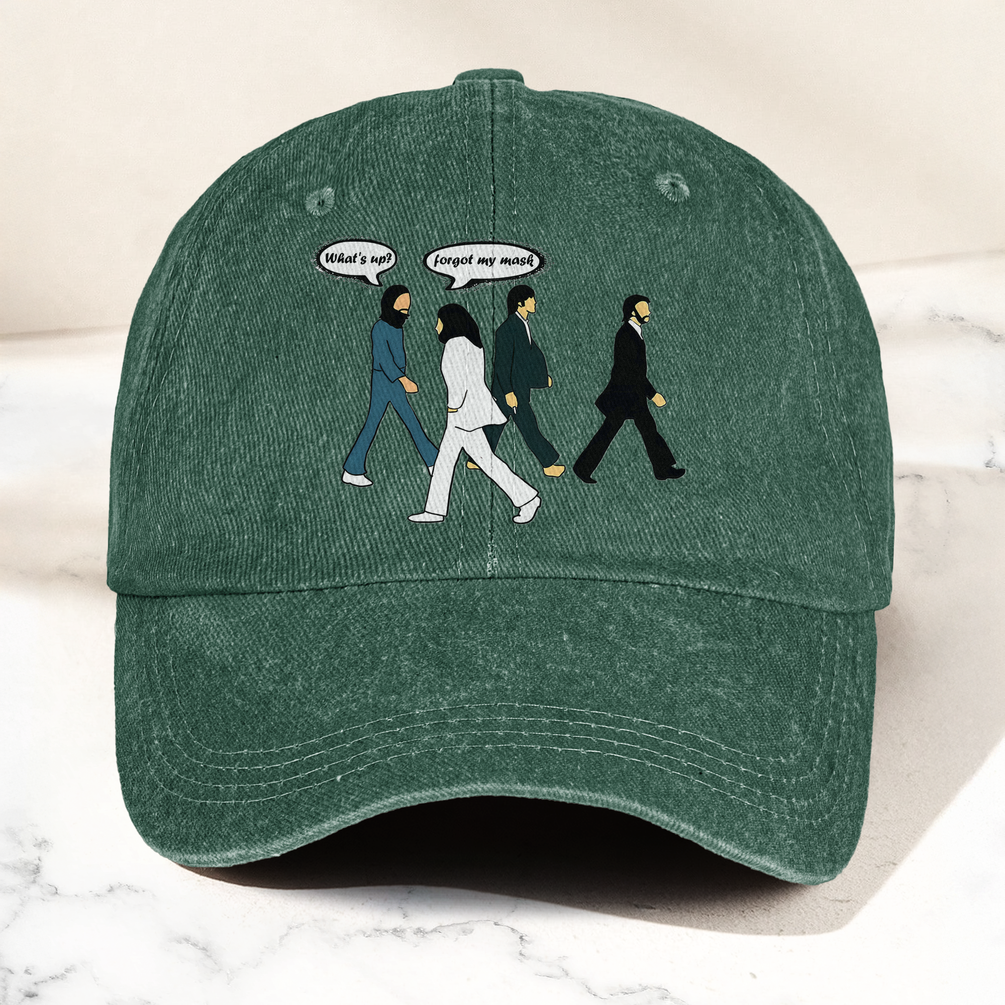 Abbey Road Denim Dad Cap Iconic Walk ( With BOX)