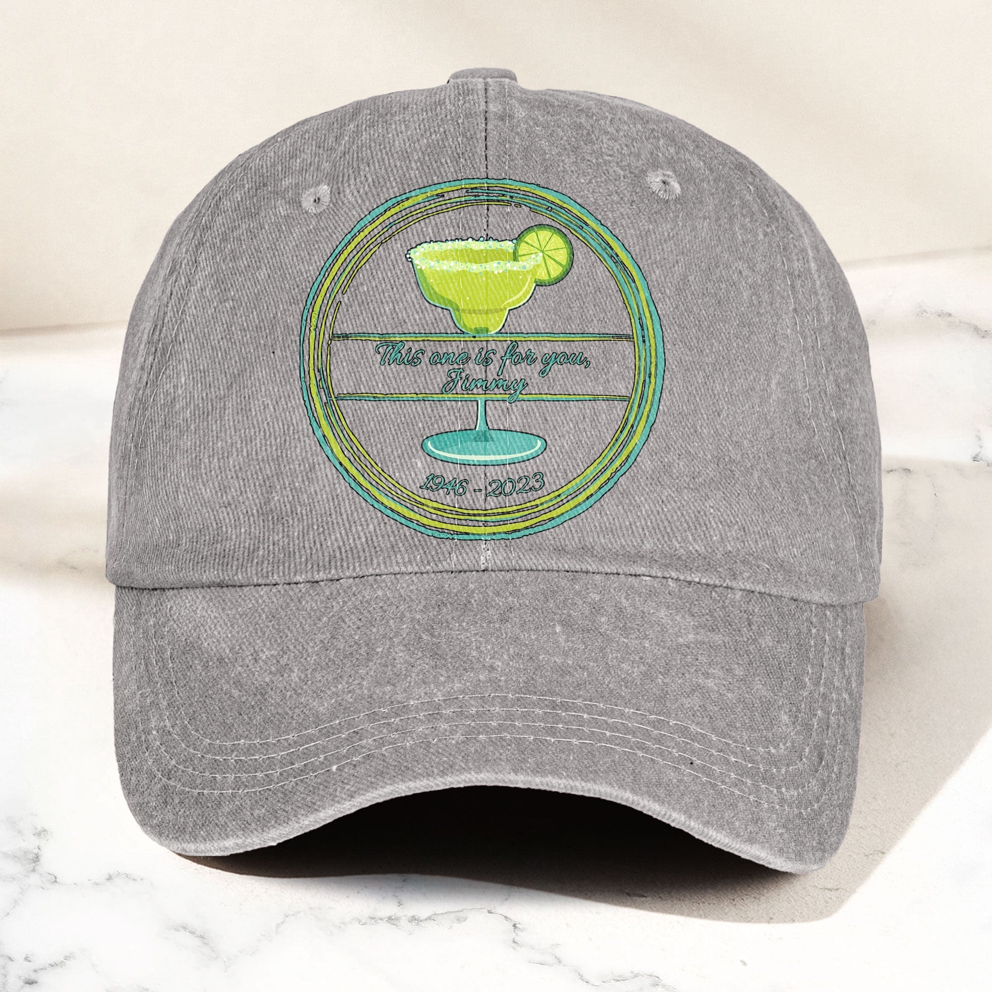 This one is for you Jimmy 1946-2023 Denim Cap Retro Jimmy Buffett Tribute Dad Hat (With Box)