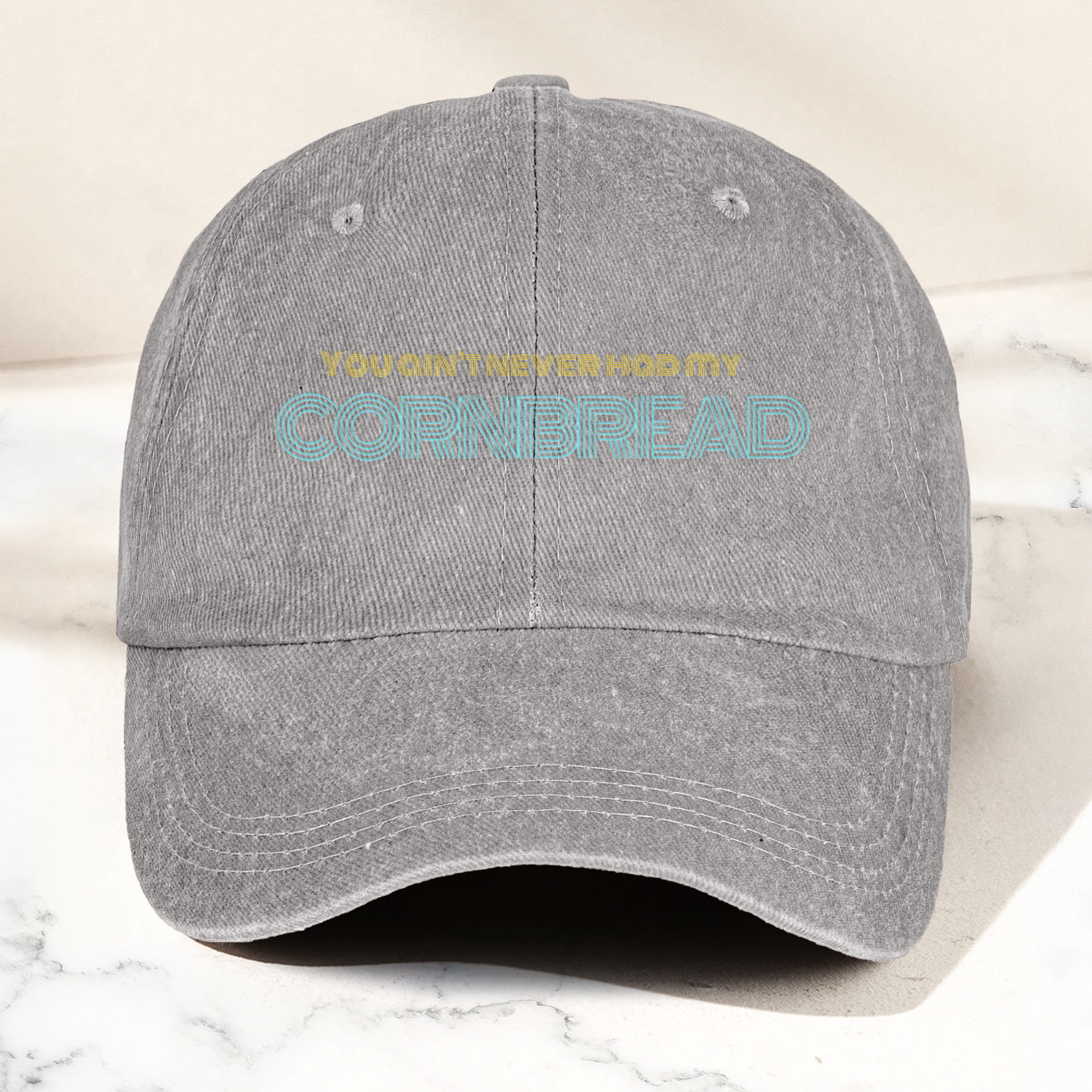 Dave Matthews Band Cornbread Lyrics Denim Cap Retro Music Cap Gift For Dad (With Box)
