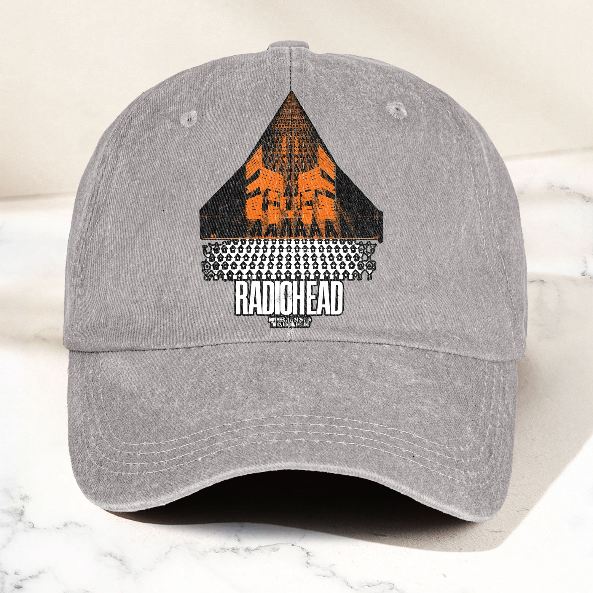 Radiohead Live in London Denim Cap Retro Radiohead Tribute Merch Dad Hat (With Box)
