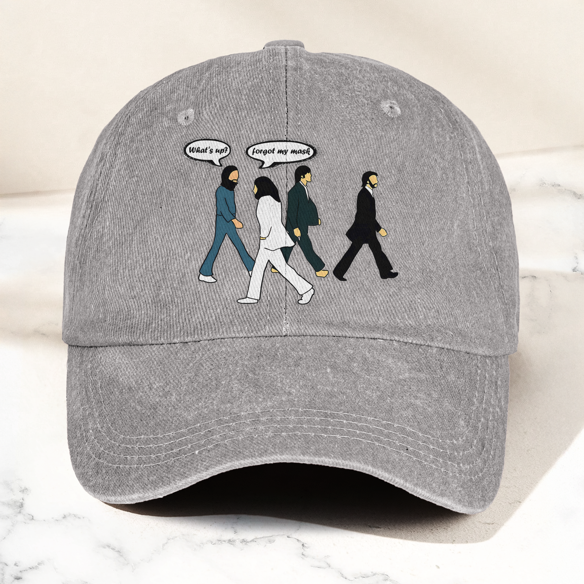 Abbey Road Denim Dad Cap Iconic Walk ( With BOX)