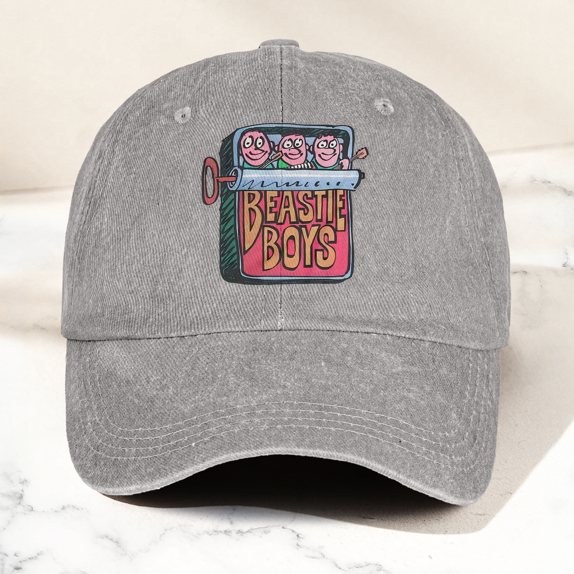 Beastie Boys Hello Nasty Graphic Denim Cap Retro Rock Music Fan Cap Gift For Dad (With Box)