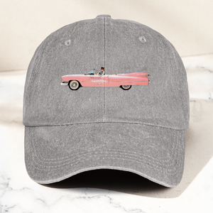 Elvis Presley The Pink Car Denim Cap Vintage Elvis Presley Merch Gift for Dad (With Box)