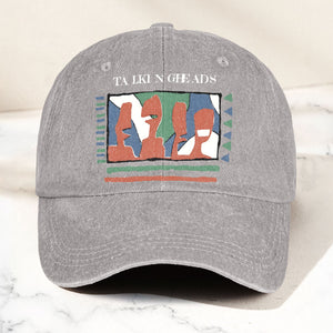 Talking Head Artwork Denim Cap Retro Talking Head Tribute Merch Dad Hat (With Box)