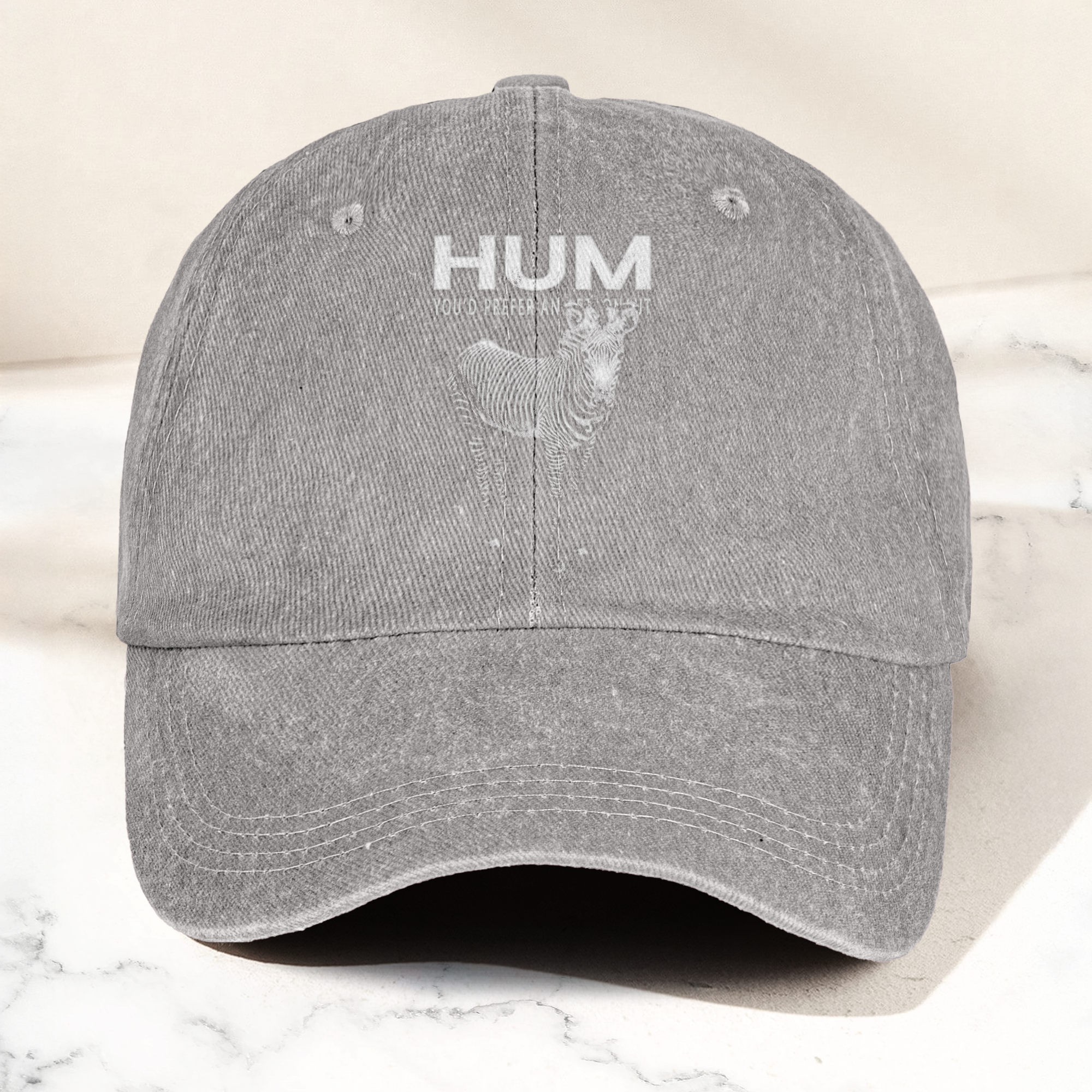Hum You’d Prefer An Astronaut Vintage Dad Hat Indie Rock Washed Cotton Cap Gift For Dad (With Box)