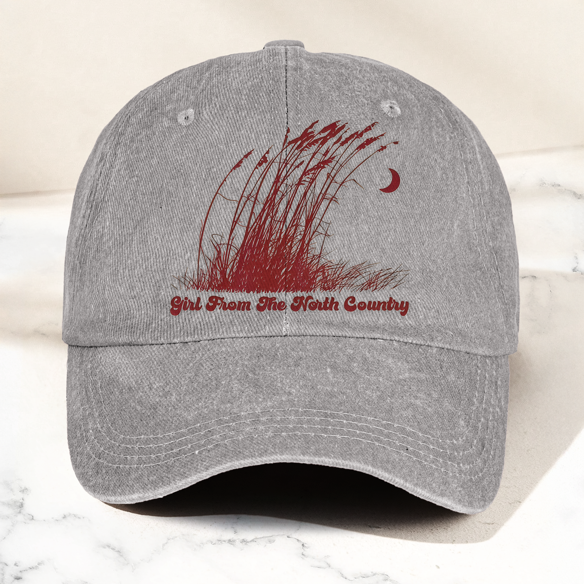 Bob Dylan Girl From The North Country Folk Lyrics Music Merch Denim Cap Retro Vintage Dad Cap Gift For Dad (With Box)