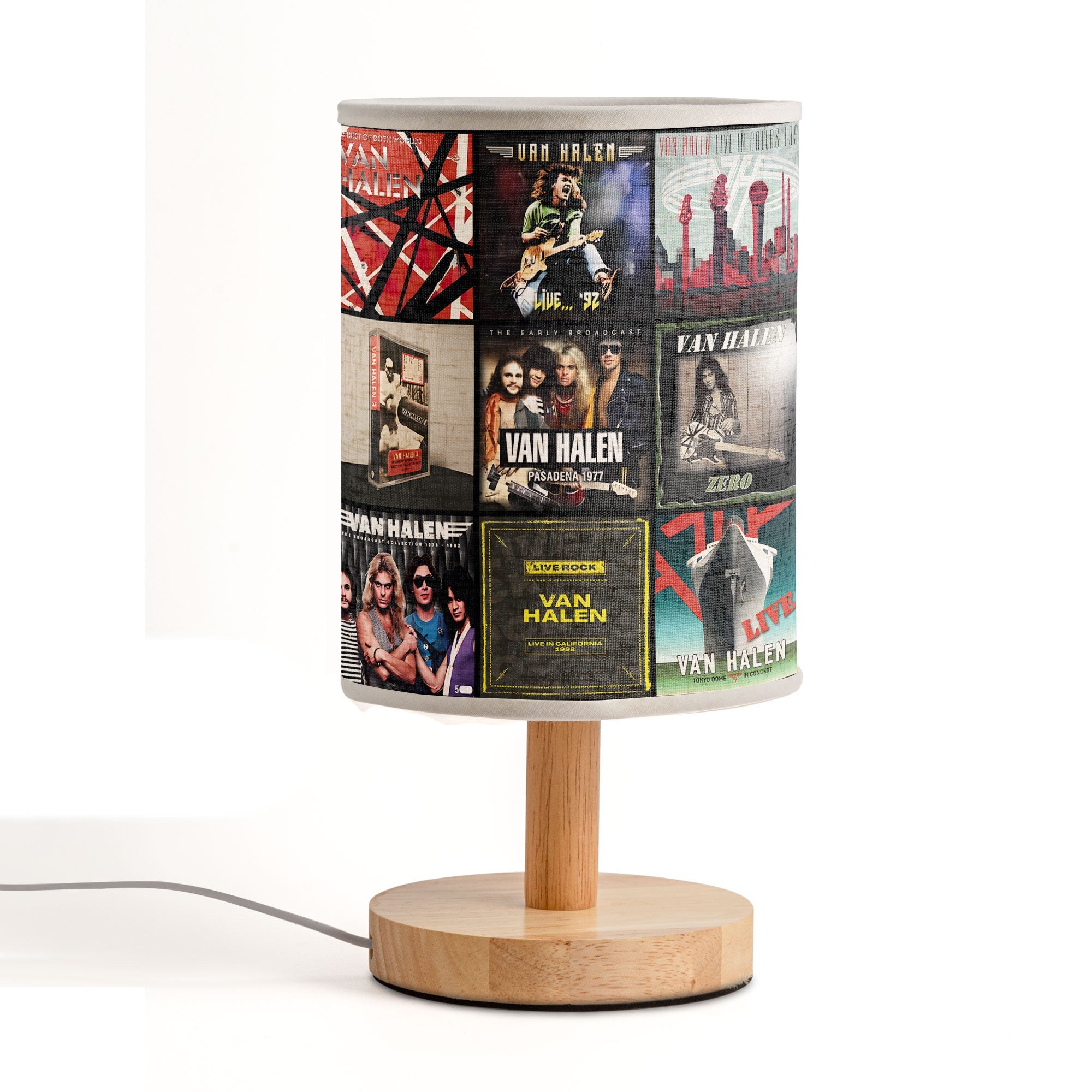 Van Halen Album Cover Fabric Lamp Classic Rock Home Decor