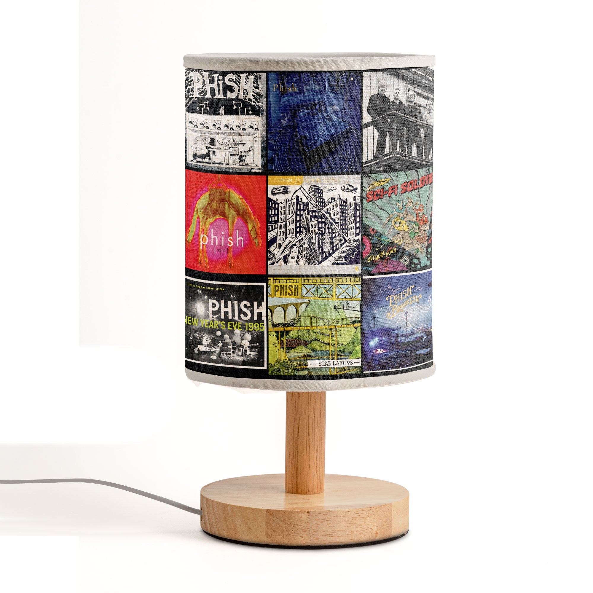 Phish Album Cover Collage Table Lamp Jam Band Music Home Decor