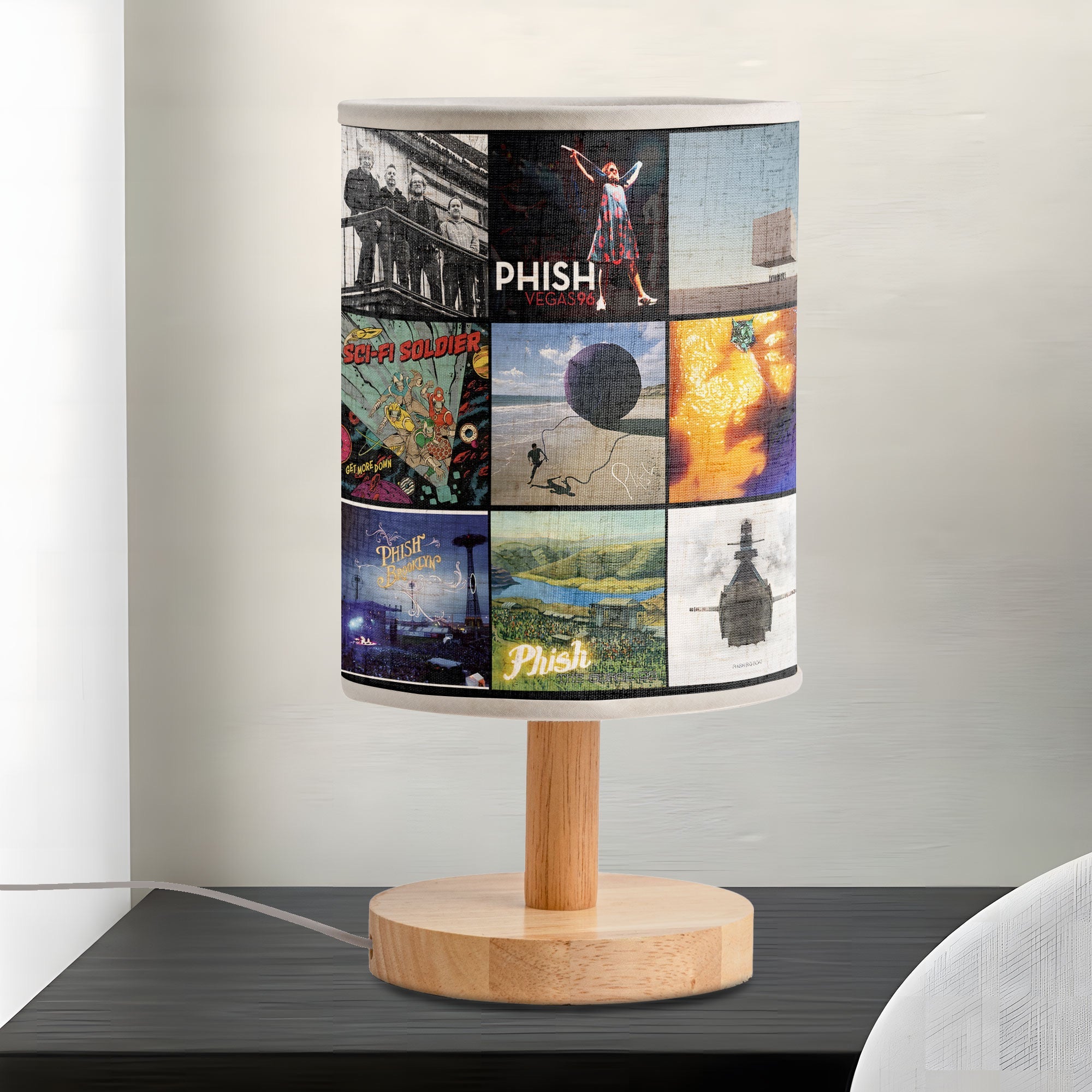 Phish Album Cover Collage Table Lamp Jam Band Music Home Decor