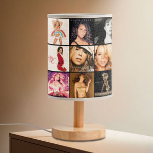 Mariah Carey Album Cover Collage Table Fabric Lamp Pop & R&B Diva Home Decor