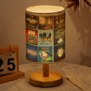 Def Leppard Album Cover Collage Table Lamp Rock Band Home Decor