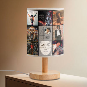 Michael Jackson Album Art Collage Table Lamp