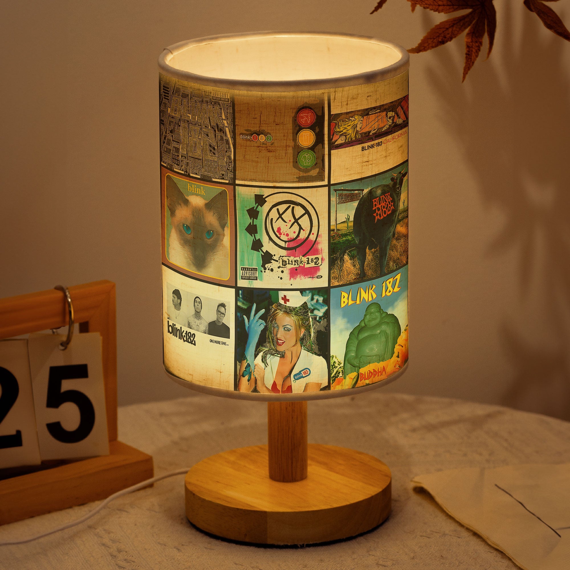 Blink-182 Fabric Lamp Iconic Album Cover Table Light