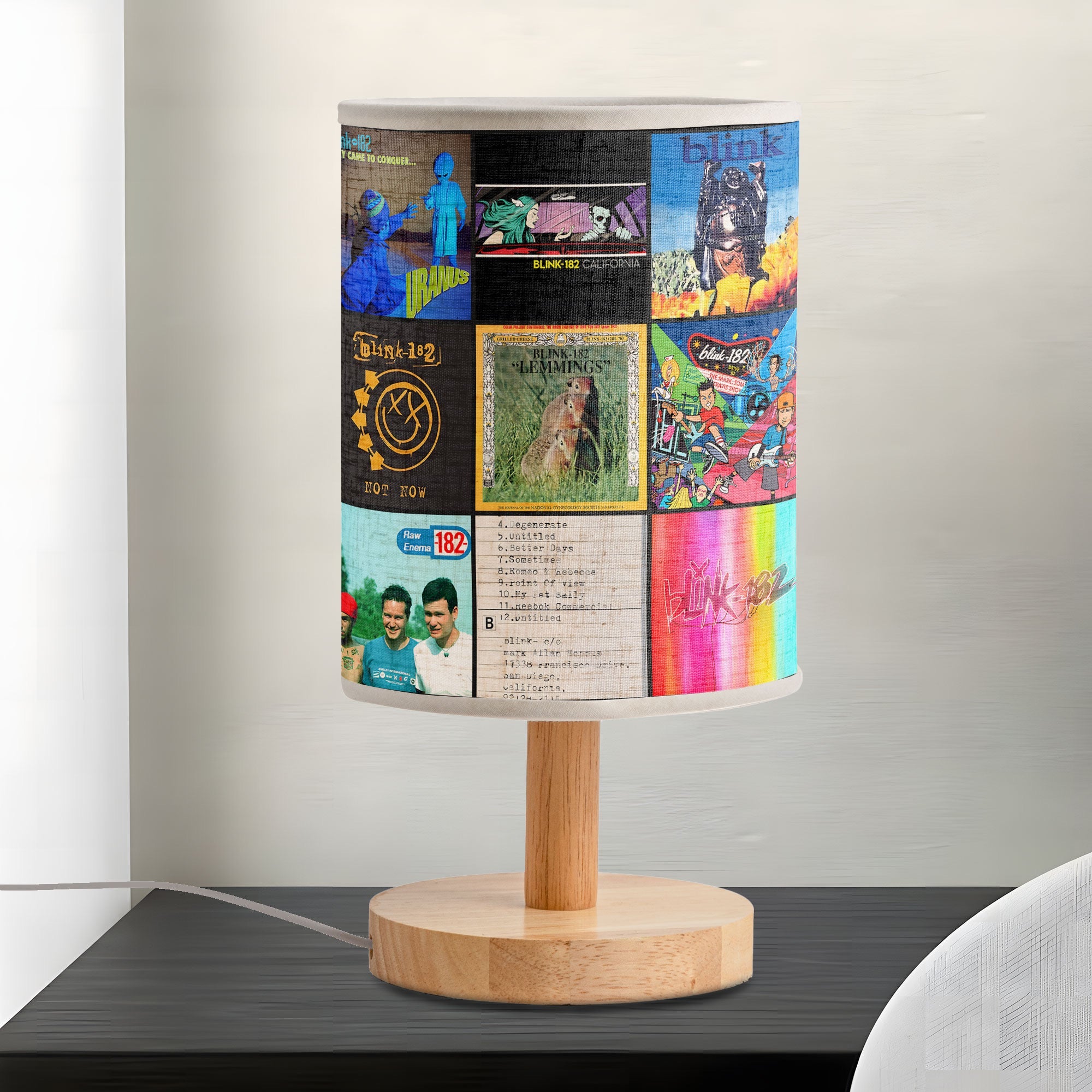 Blink-182 Fabric Lamp Iconic Album Cover Table Light