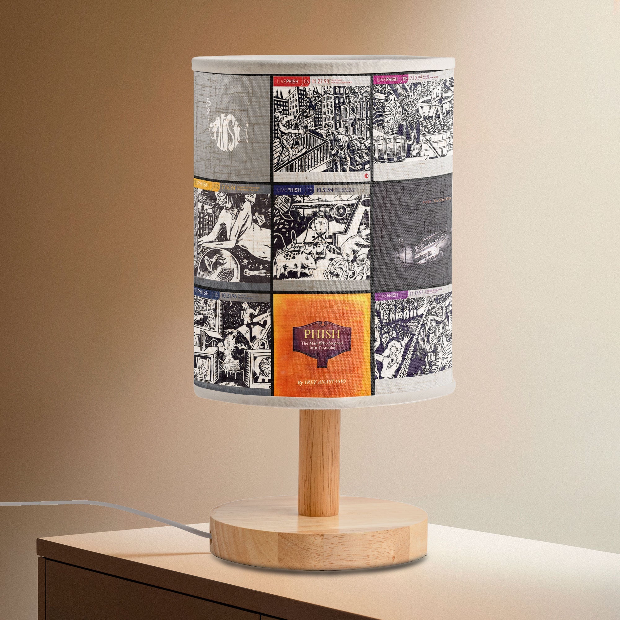 Phish Album Cover Lamp Jam Band Music Fan Table Light