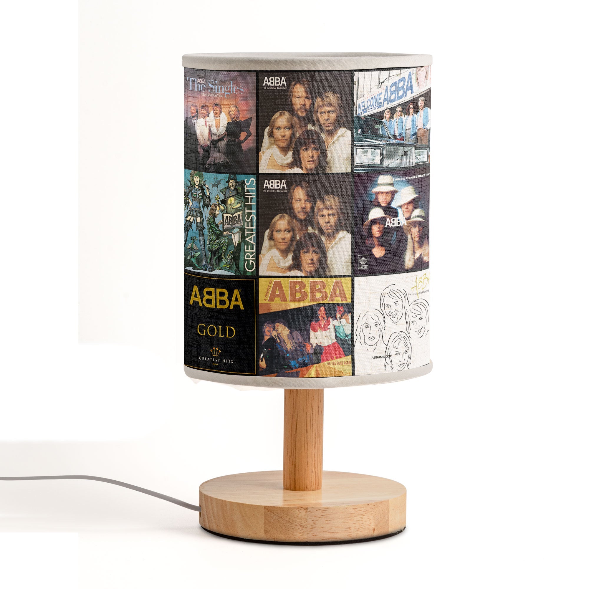 ABBA Album Cover Lamp Retro Disco Music Fan Table Light