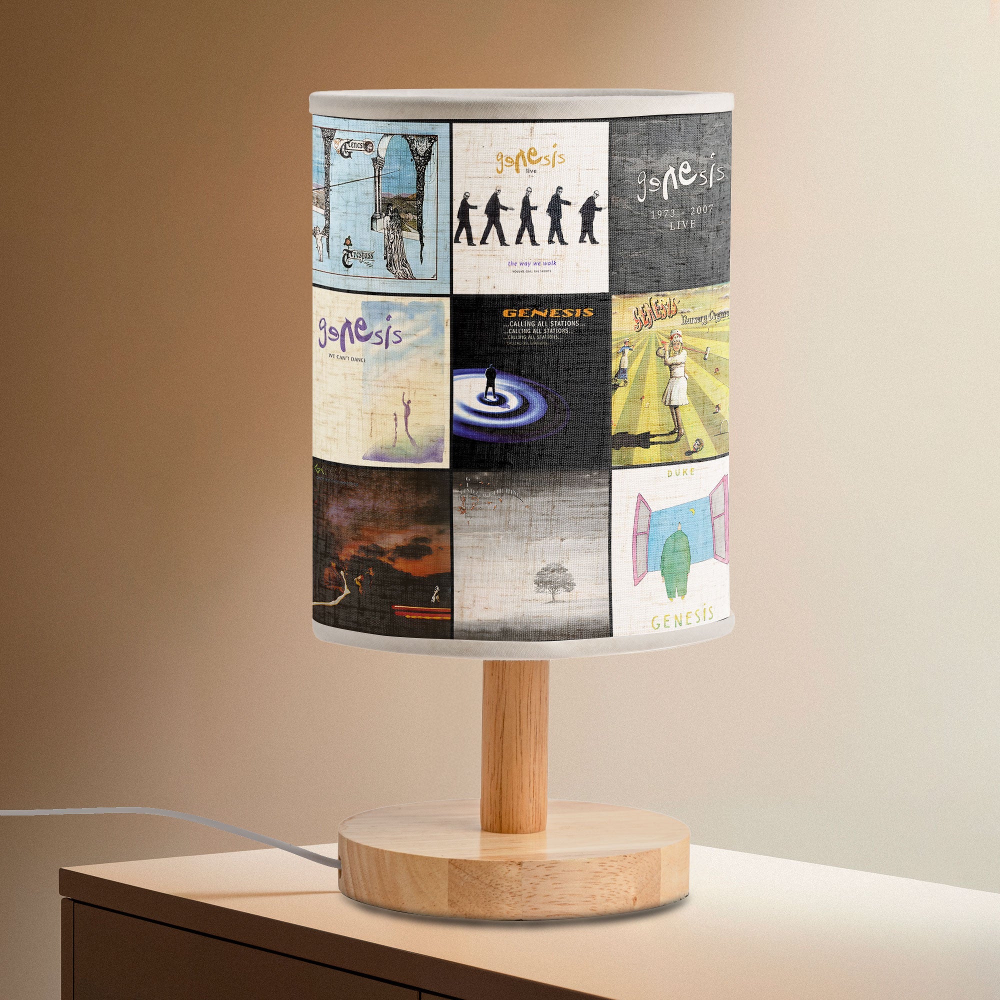 Genesis Album Cover Table Lamp Progressive Rock Inspired Décor