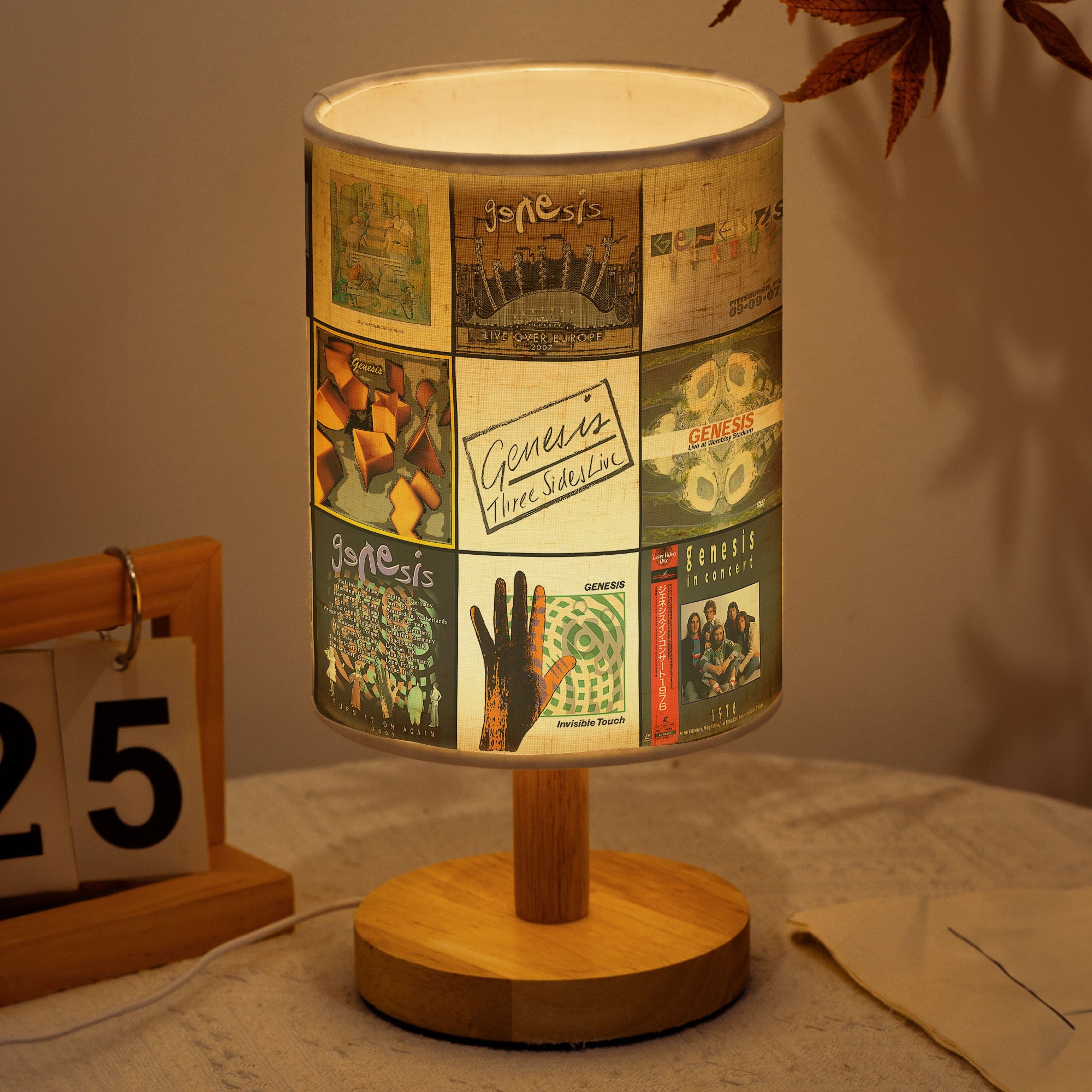 Genesis Album Cover Table Lamp Progressive Rock Inspired Décor