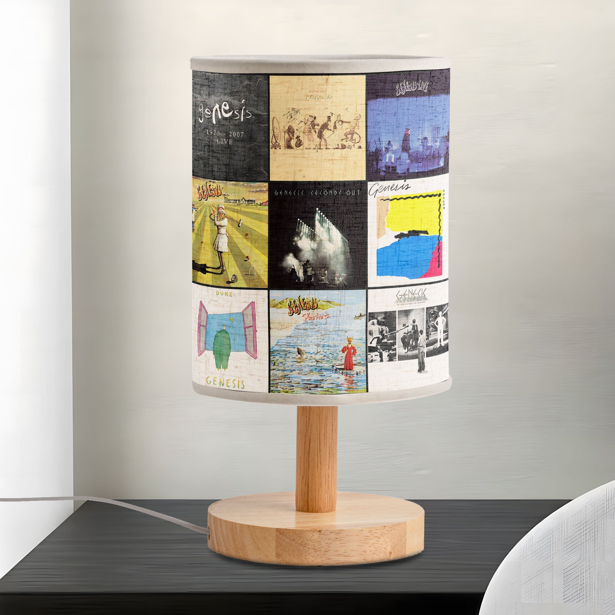 Genesis Album Cover Table Lamp Progressive Rock Inspired Décor