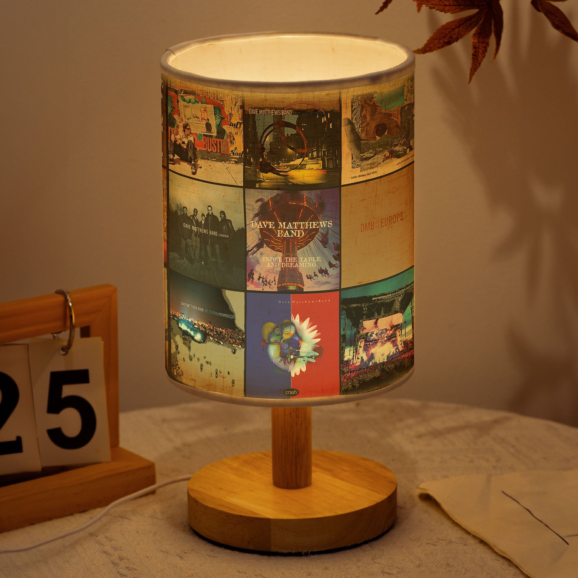 Dave Matthews Band Album Cover Lamp Rock Music Fan Table Light