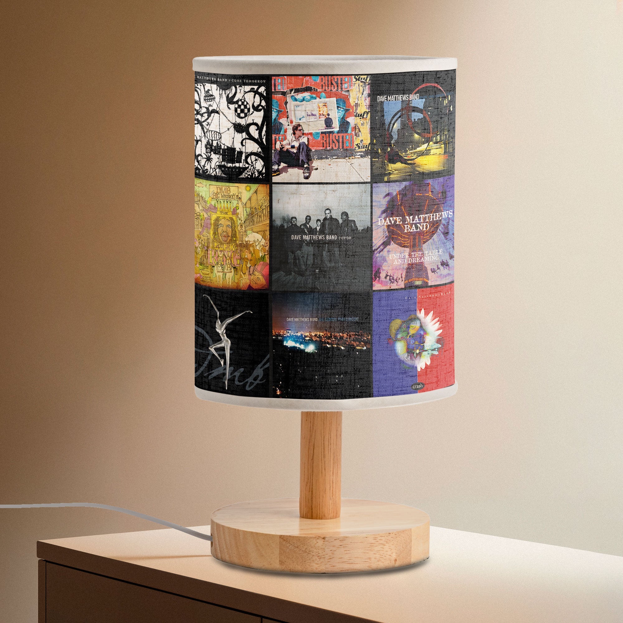 Dave Matthews Band Album Cover Lamp Rock Music Fan Table Light