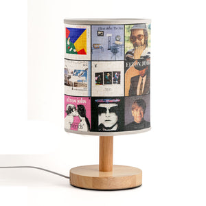 Elton John Album Cover Fabric Lamp Legendary Pop Rock Table Light