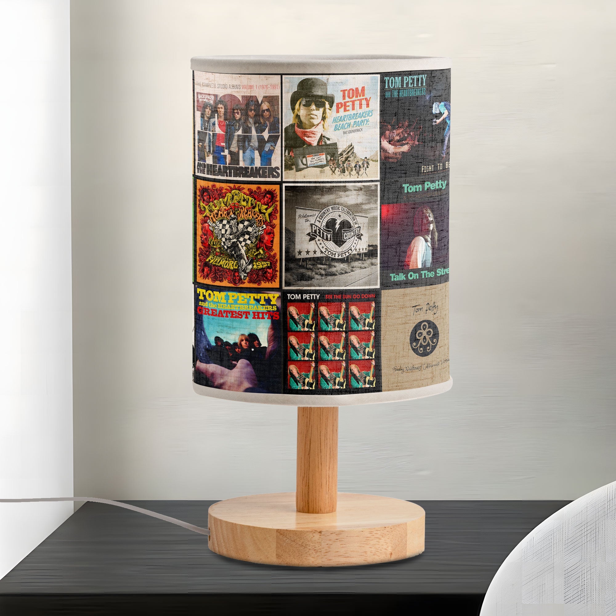 Tom Petty Album Cover Lamp Classic Rock Americana Table Light