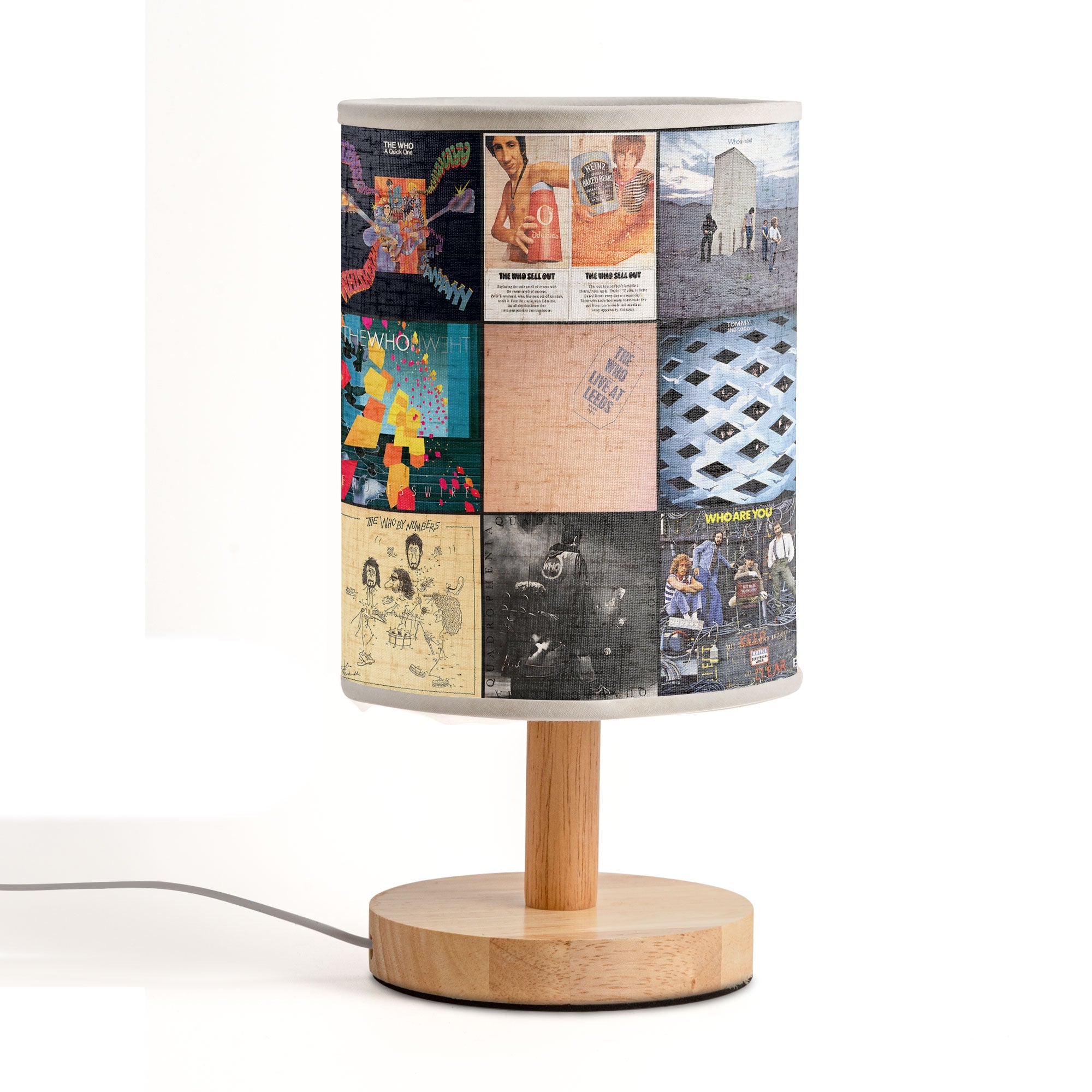 The Who Album Cover Fabric Lamp Classic Rock Legends Table Light