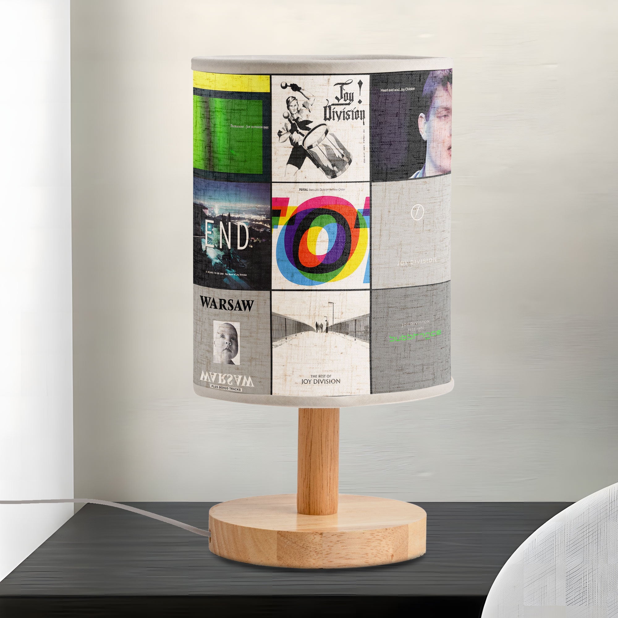 Joy Division Album Art Fabric Lamp Post-Punk Home Decor