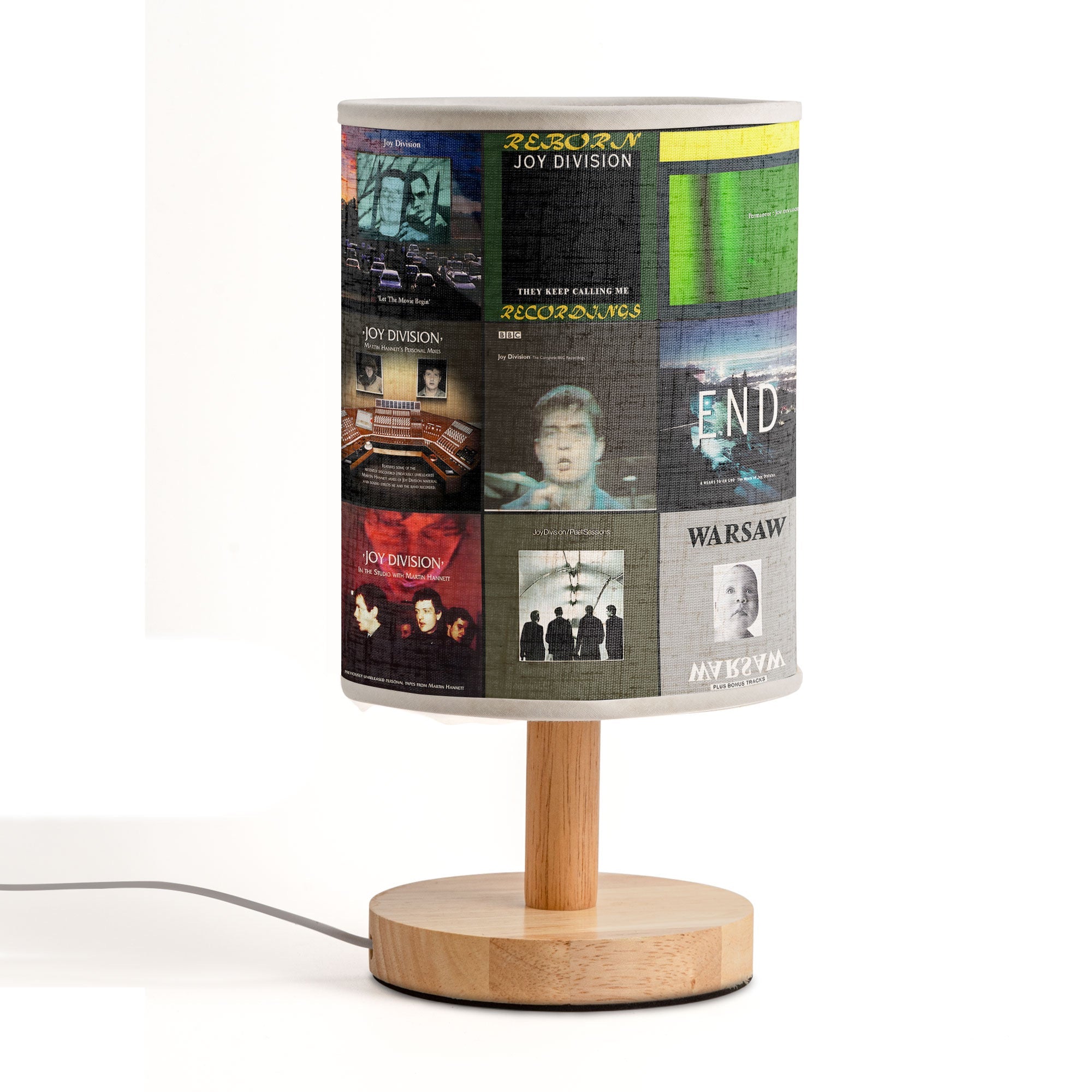 Joy Division Album Art Fabric Lamp Post-Punk Home Decor