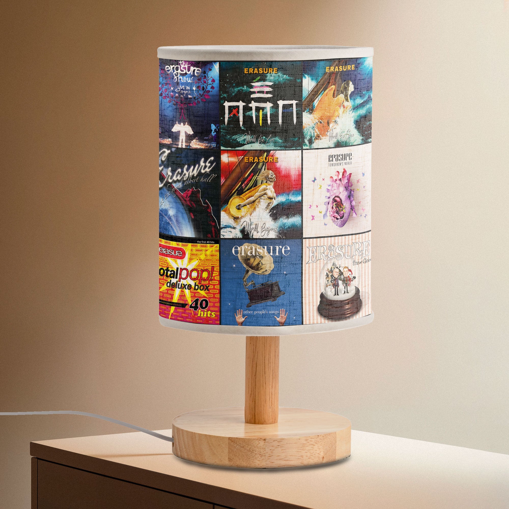 Erasure Album Art Fabric Lamp Synthpop Music Home Decor