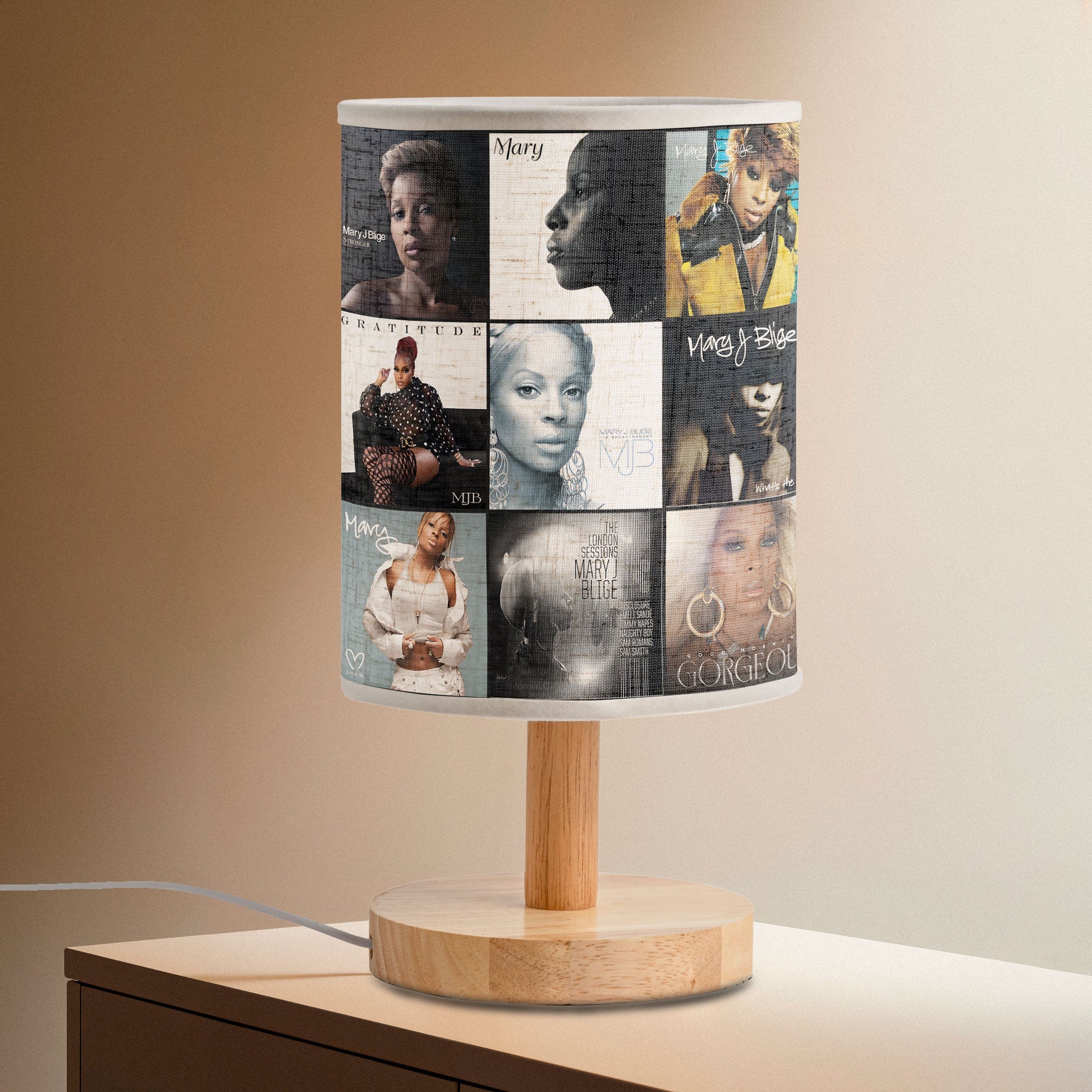 Mary J. Blige Album Art Fabric Lamp R&B & Soul Music Home Decor