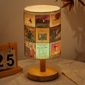 Stevie Wonder Album Cover Collage Fabric Lamp