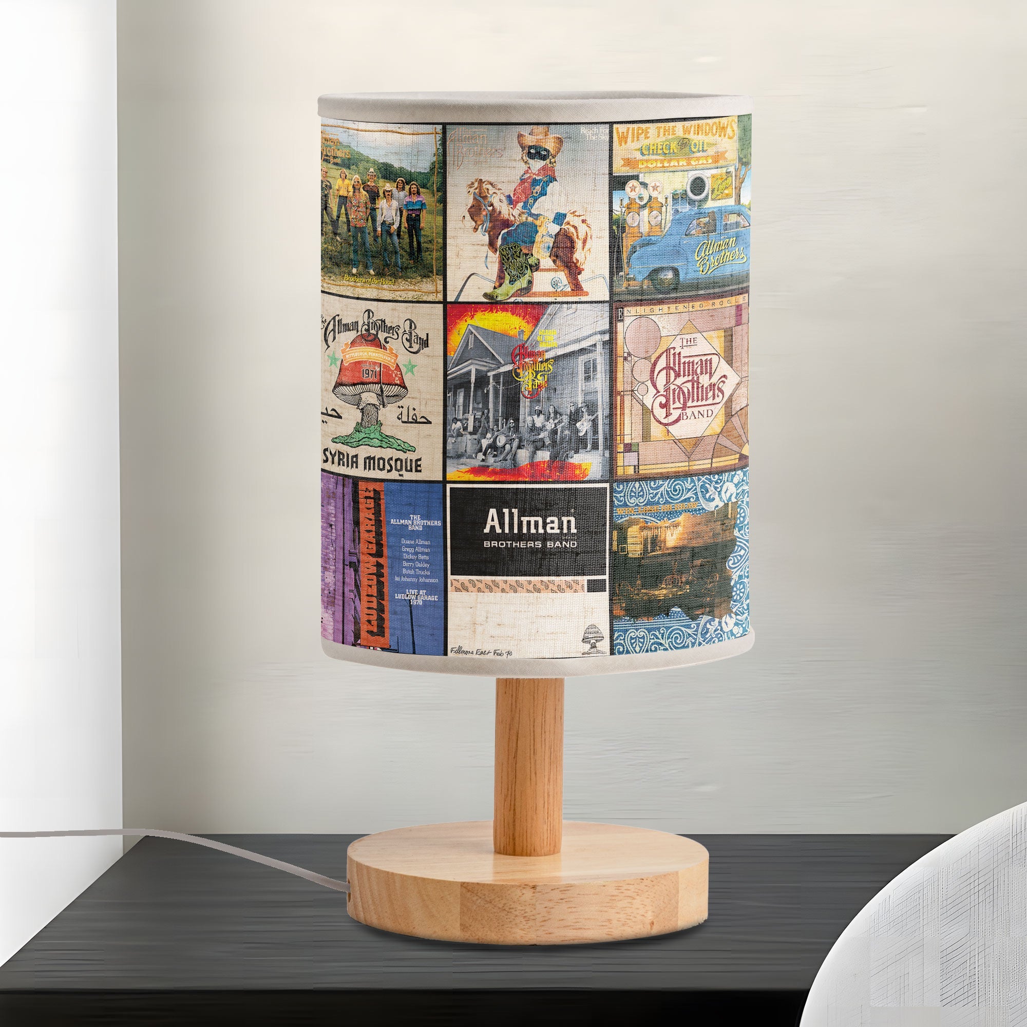 Allman Brothers Band Album Art Fabric Lamp Classic Rock Music Home Decor