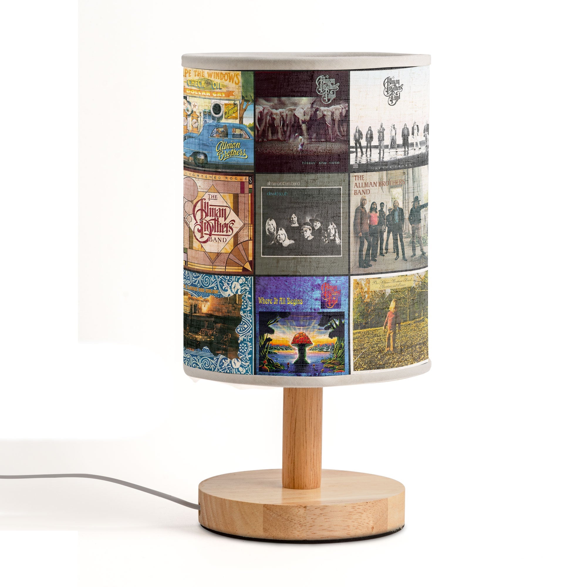 Allman Brothers Band Album Art Fabric Lamp Classic Rock Music Home Decor