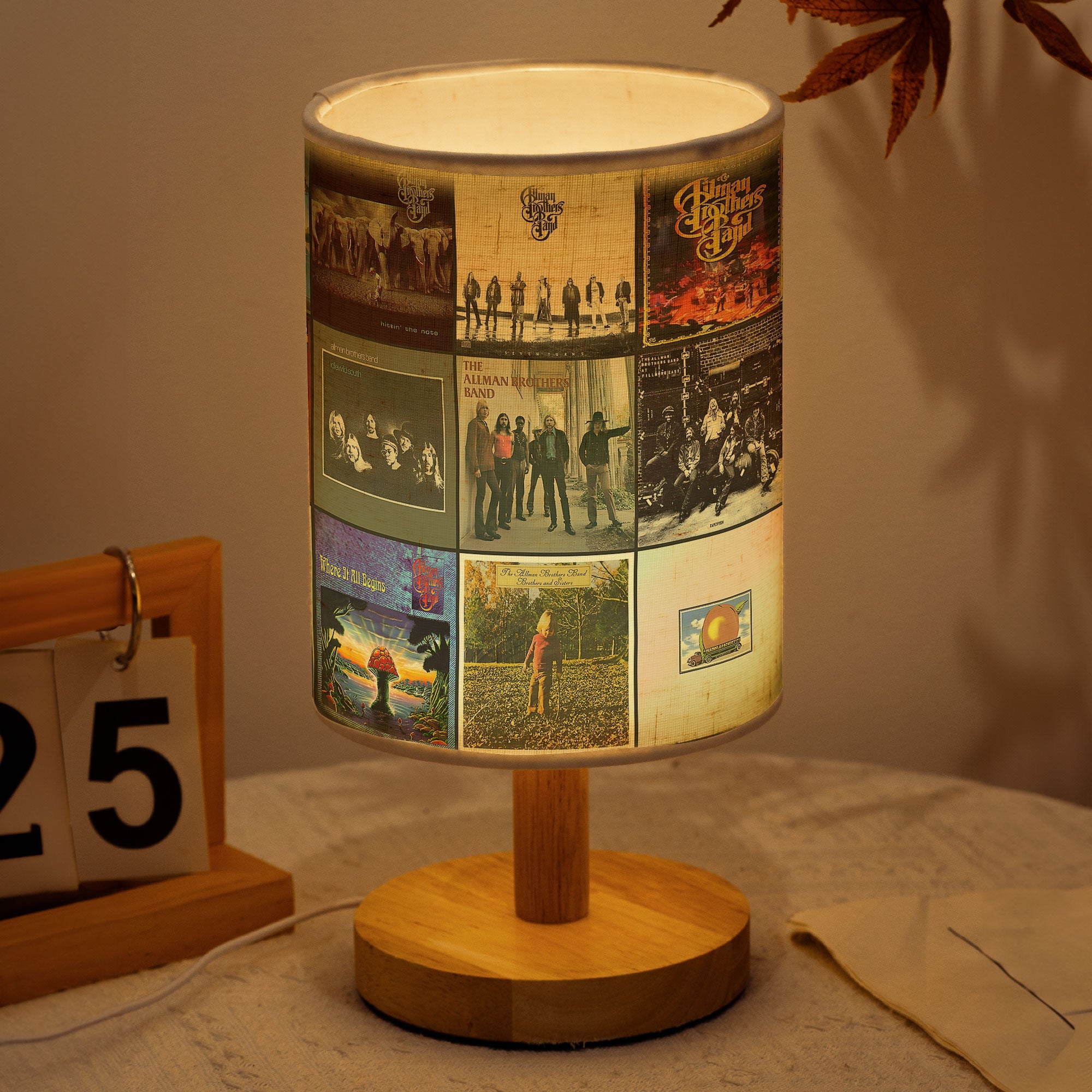 Allman Brothers Band Album Art Fabric Lamp Classic Rock Music Home Decor