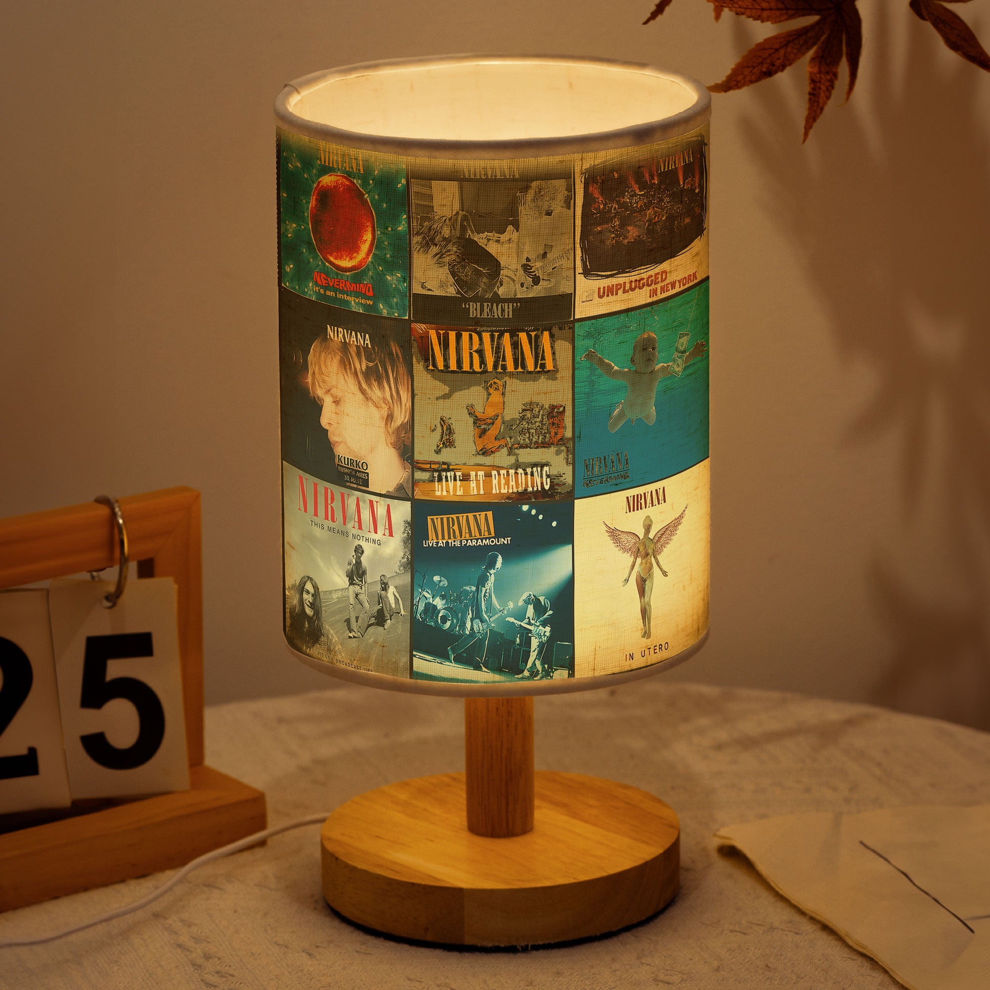 Nirvana Album Fabric Lamp Keep the Grunge Spirit Alive