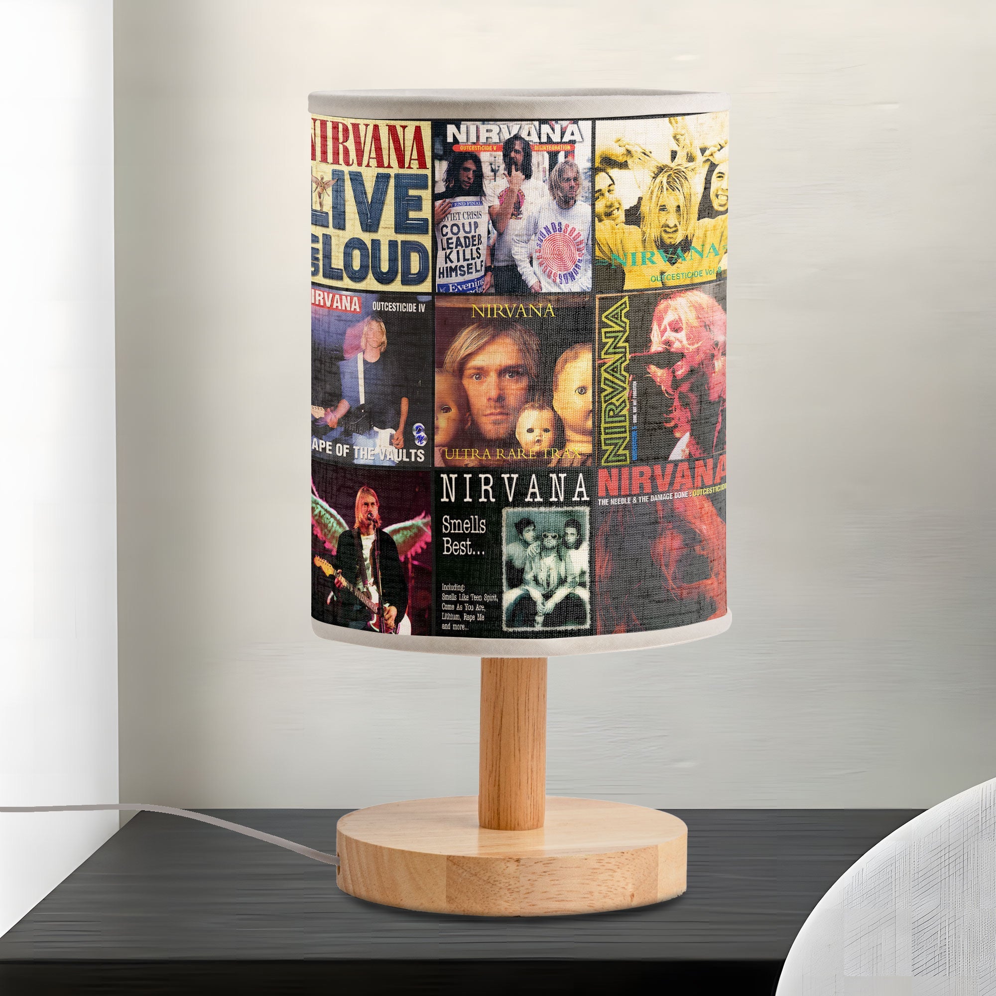 Nirvana Album Fabric Lamp Keep the Grunge Spirit Alive