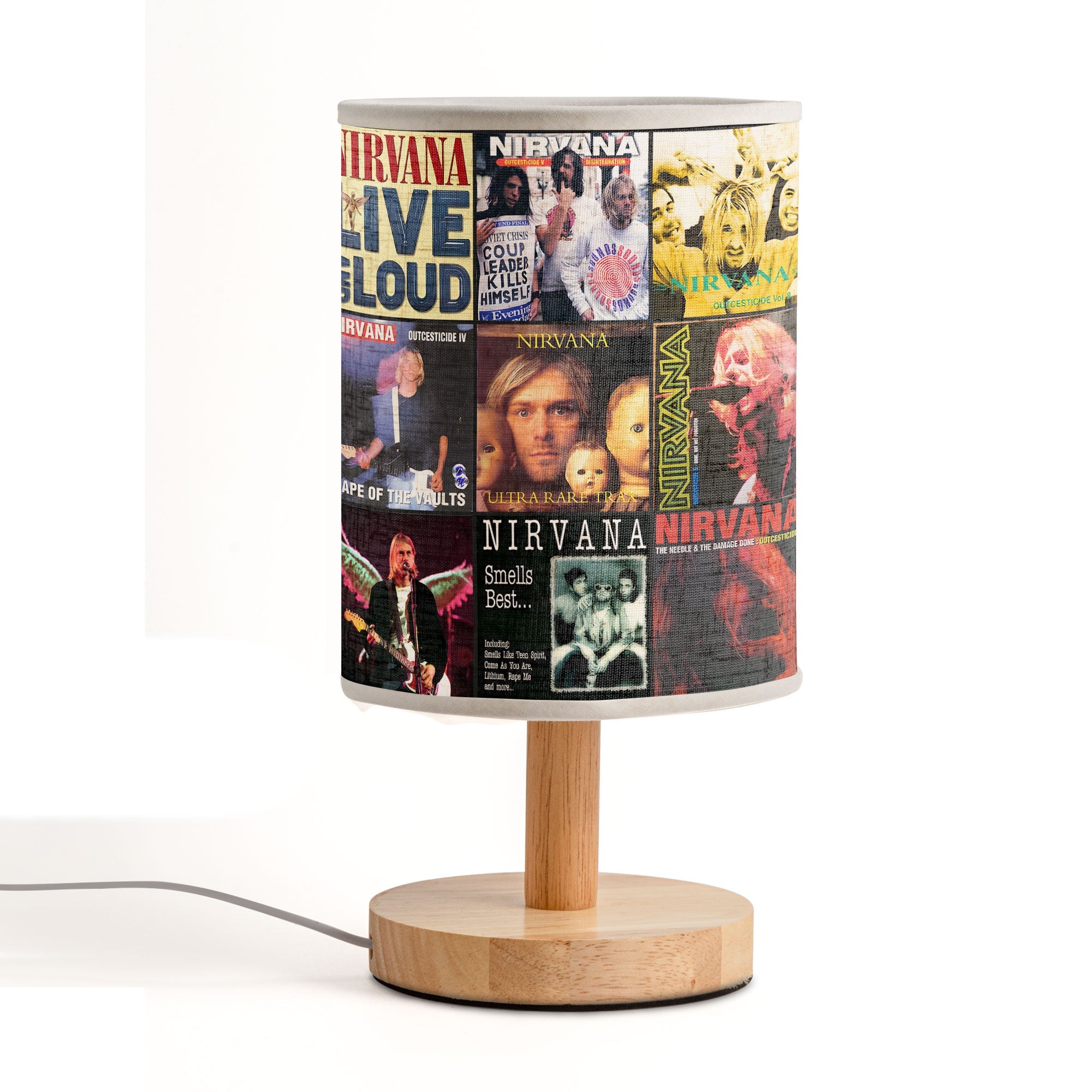 Nirvana Album Fabric Lamp Keep the Grunge Spirit Alive