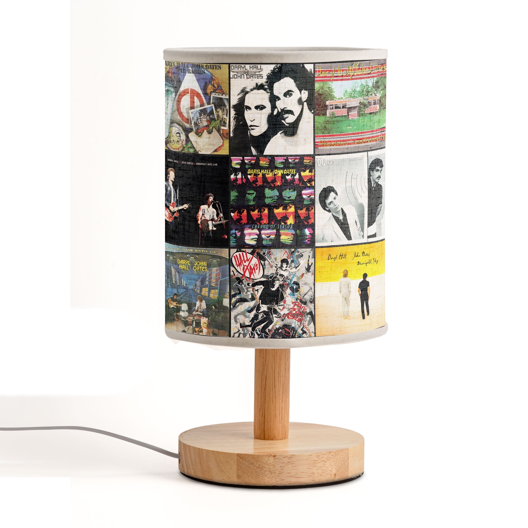Hall & Oates Album Art Fabric Lamp Retro Music Home Decor