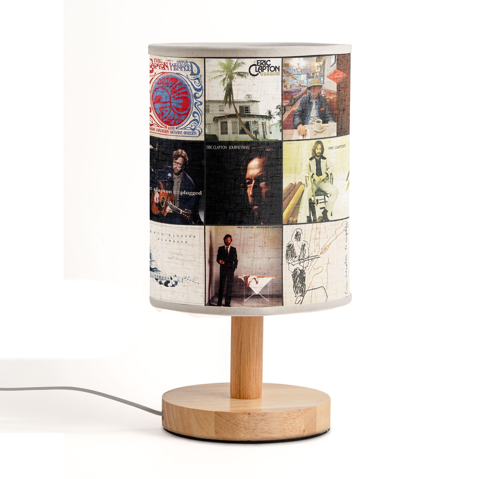Eric Clapton Album Art Fabric Lamp Vintage Blues Rock Legend Night Light