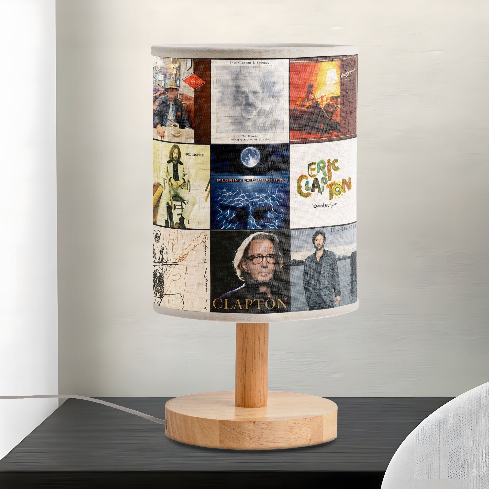 Eric Clapton Album Art Fabric Lamp Vintage Blues Rock Legend Night Light