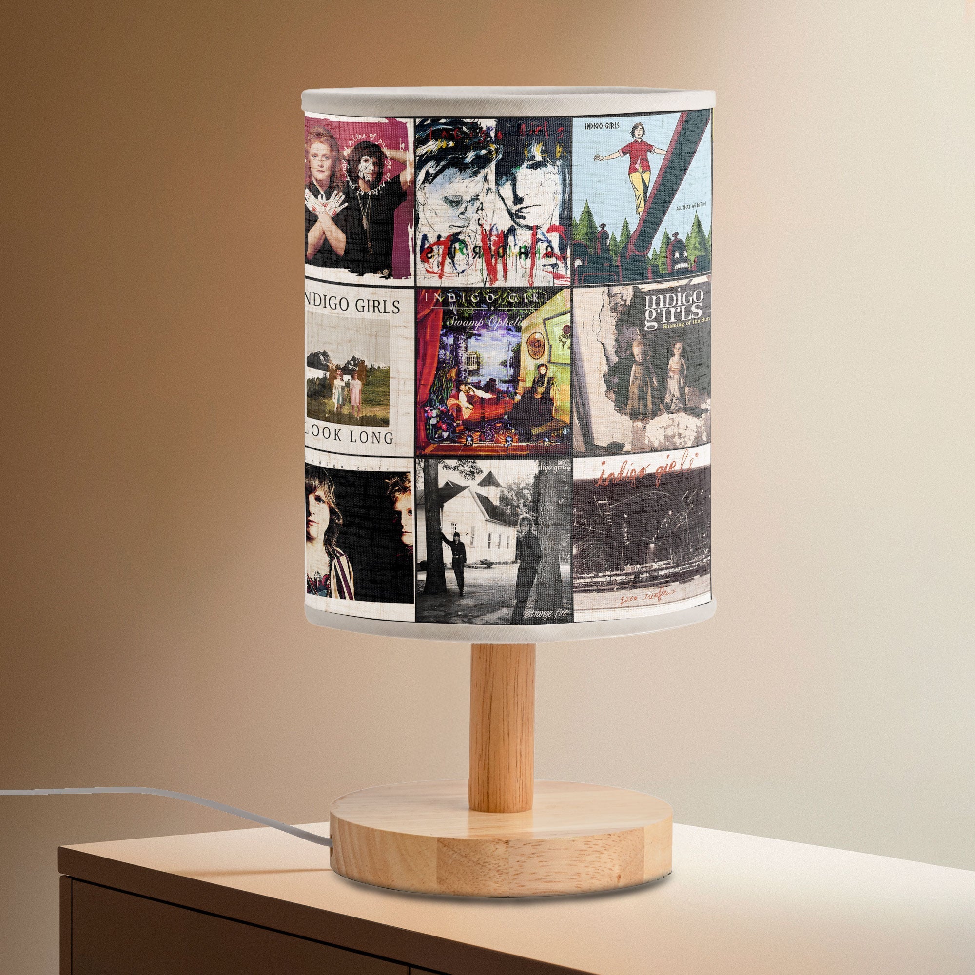 Indigo Girls Album Collage Lamp Folk Rock Nostalgia Light