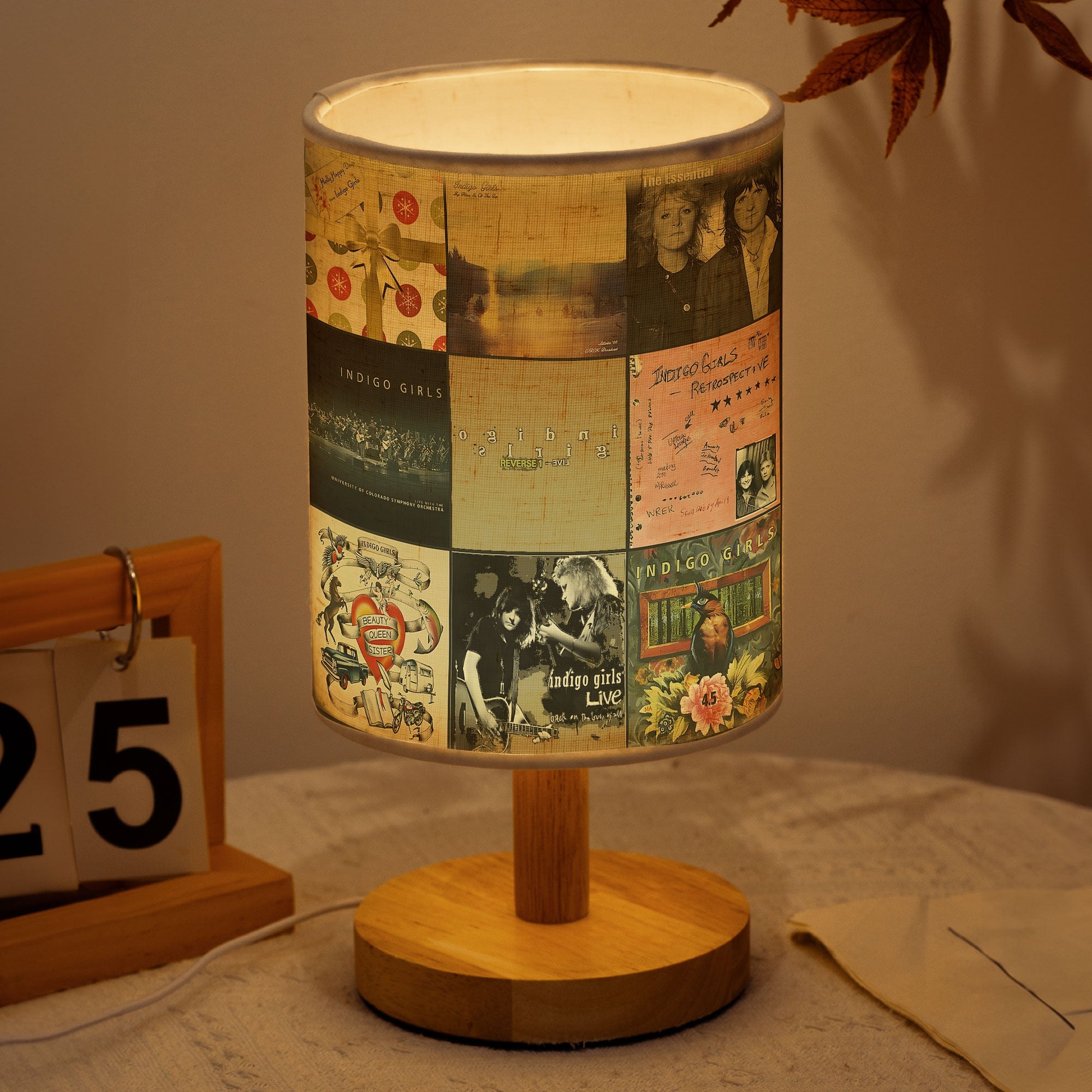Indigo Girls Album Collage Lamp Folk Rock Nostalgia Light