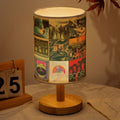 The Doors Album Collage Fabric Lamp Psychedelic Rock Legend Light